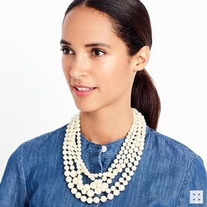 J.Crew Factory Multistrand Pearl Necklace